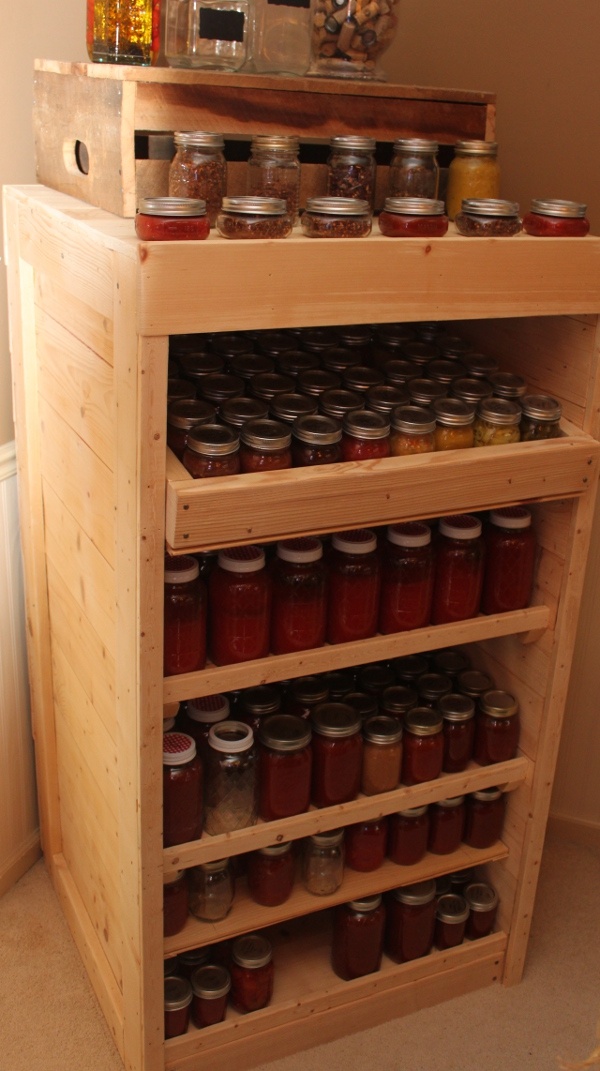 Using Pallets To Build A Canning Pantry Cupboard – Eco Snippets