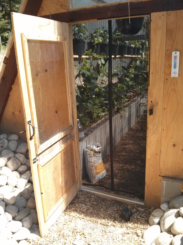 Timber Frame Swing Set Repurposed Into An Awesome Underground Greenhouse...
