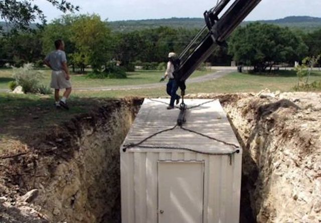 Using A Shipping Container As An Underground Shelter / Root Cellar...