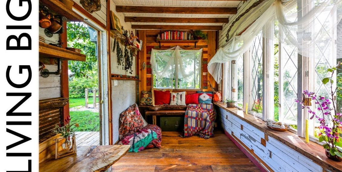 Yoga Teacher’s Amazing FurnitureFree Tiny House Designed For Body