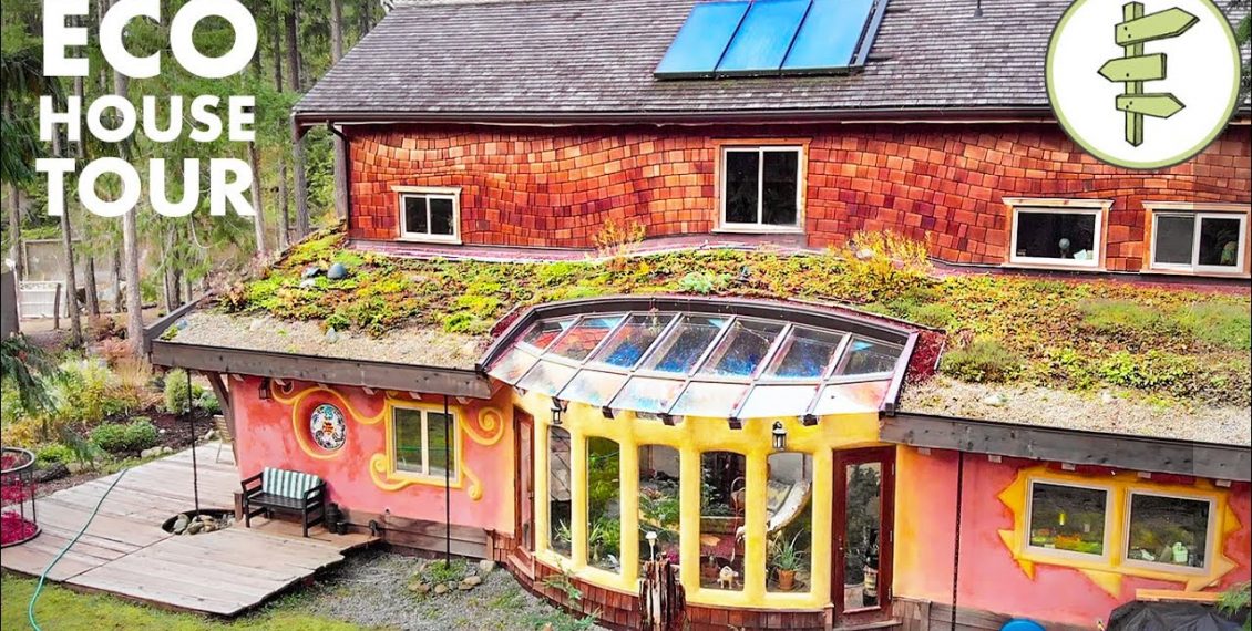 Unique Sustainable Home Built With Nearly 100% Natural Materials...