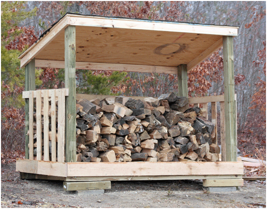 How To Build A Firewood Shed For Under 80