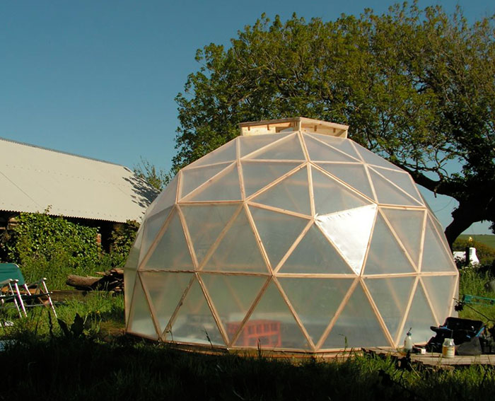 A Beautifully Constructed DIY Dome Greenhouse...