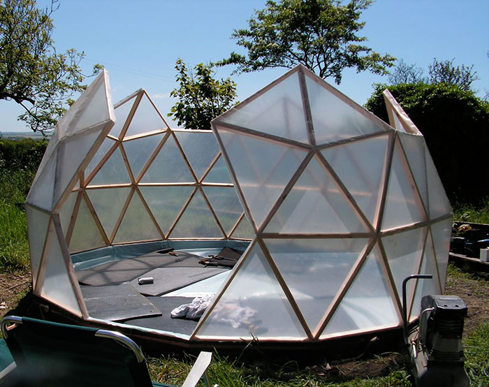 A Beautifully Constructed DIY Dome Greenhouse...