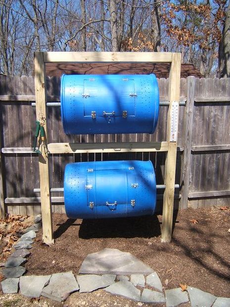 How To Make A Double Decker Barrel Composter...