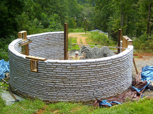 Building An Earthbag Round House For Less Than $5,000...