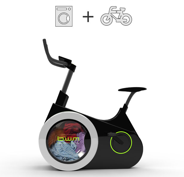 Exercise AND Wash Laundry With This Amazing Eco-Friendly Bicycle...