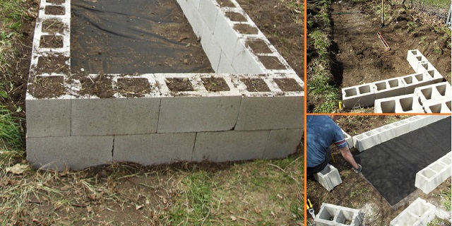 Making A Raised Garden Bed With Cinder Blocks...