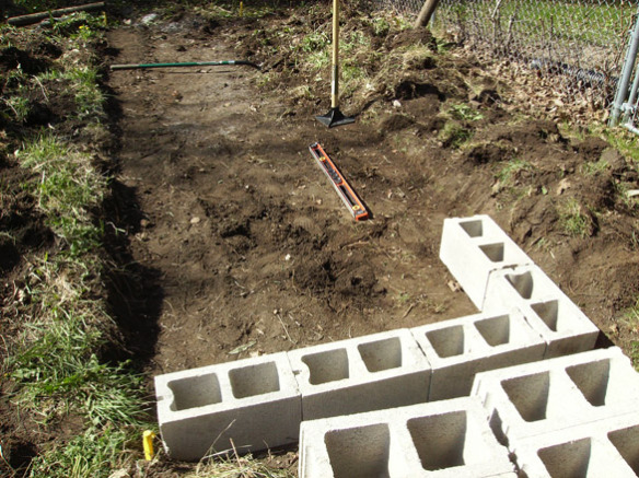 Making A Raised Garden Bed With Cinder Blocks...