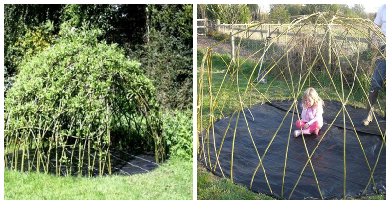 How To Build A Living Kid's Playhouse That Brings Them Back To Mother Nature...