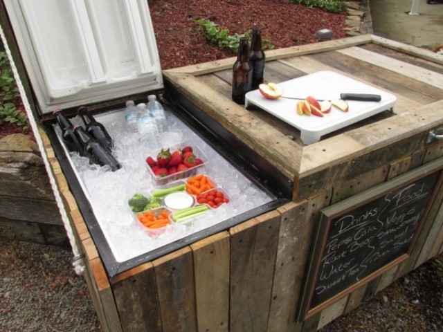 How To Turn An Old Broken Refrigerator Into An Awesome Rustic Cooler...