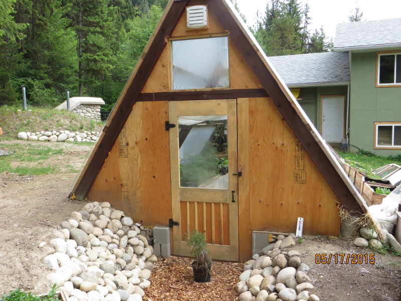 Timber Frame Swing Set Repurposed Into An Awesome Underground Greenhouse...