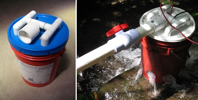 How To Build A 5 Gallon Bucket Hydroelectric Generator...