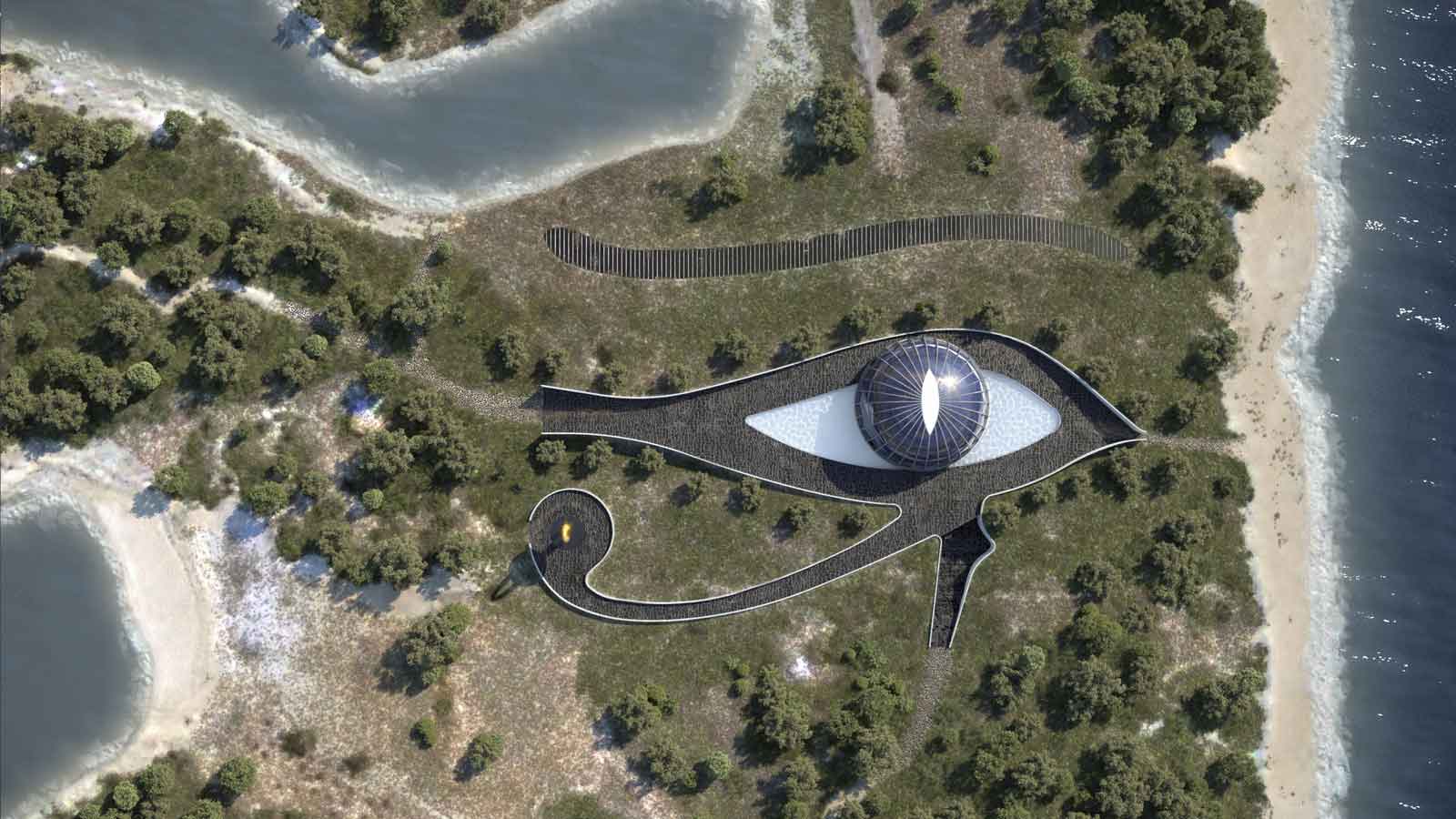 Incredible Self-Sufficient Home That Resembles The Eye Of Horus...
