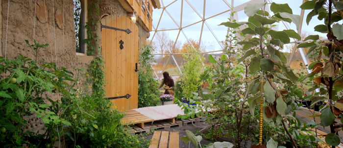 This Family Live In A Glasshouse Where They Grow Their Own Food All Year Round...