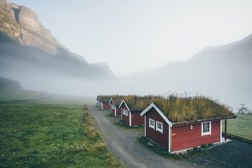 These Beautiful Green Roofed Scandinavian Homes Look Like Something Out Of A Fairytale...