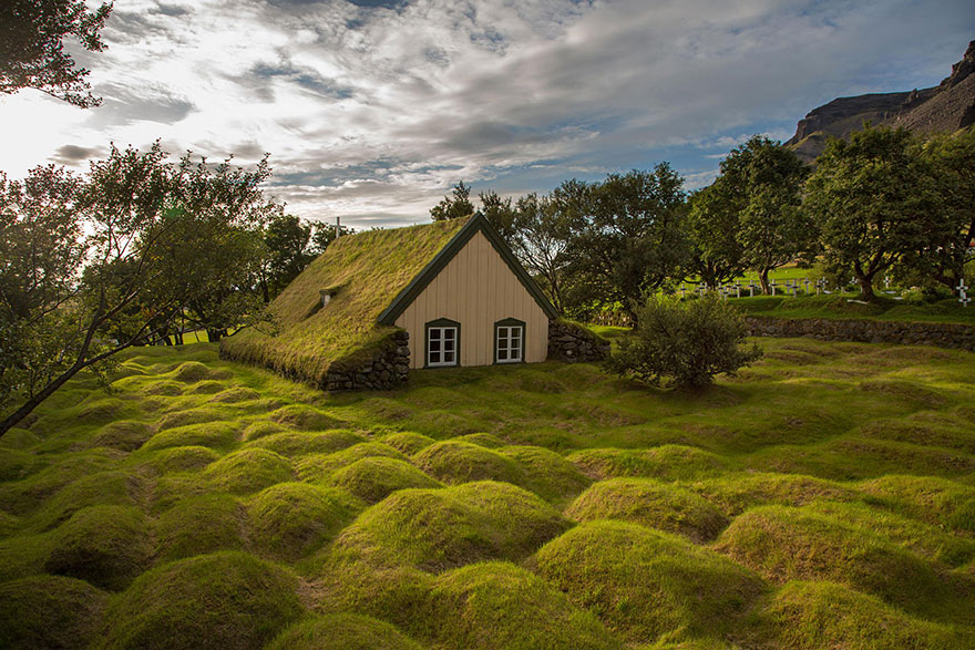 These Beautiful Green Roofed Scandinavian Homes Look Like Something Out Of A Fairytale...