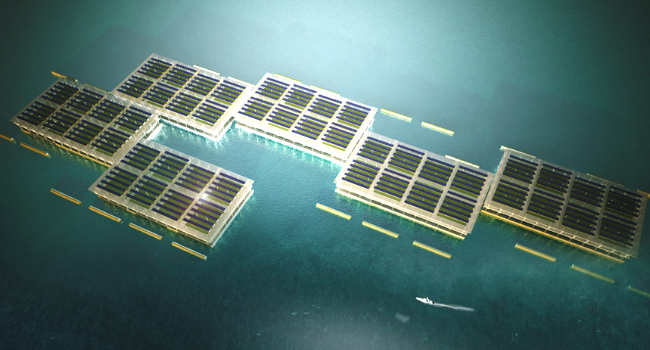 Giant Solar Floating Farm Could Produce 8,000 Tons Of Vegetables Annually...