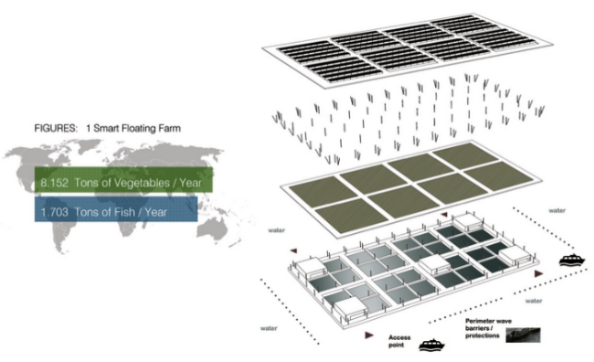 Giant Solar Floating Farm Could Produce 8,000 Tons Of Vegetables Annually...