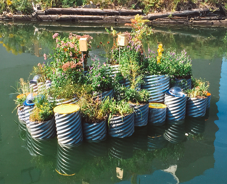 This Tiny Floating Garden Is Successfully Cleaning The Most Polluted Waterway In The U.S...