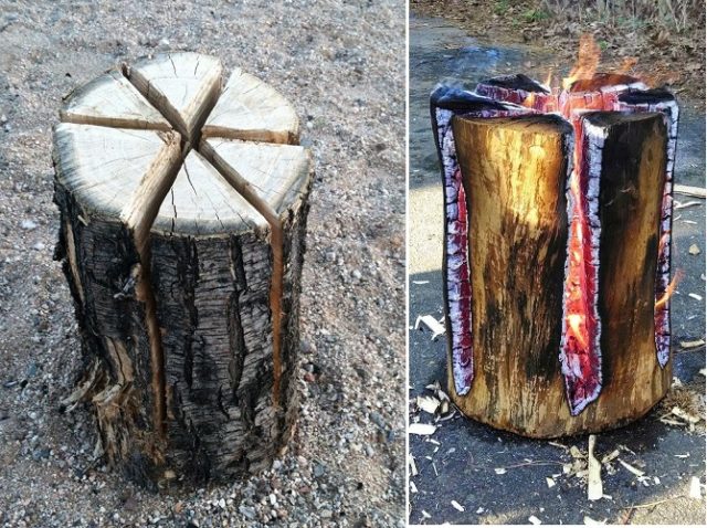 How To Make A Swedish Log Candle...