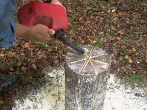 How To Make A Swedish Log Candle...