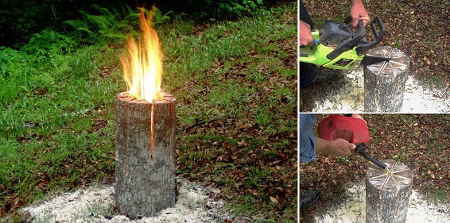 How To Make A Swedish Log Candle...