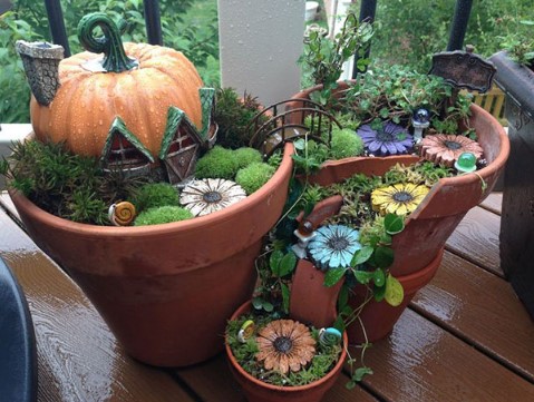 Broken Pots Upcycled Into Brilliant DIY Fairy Gardens...