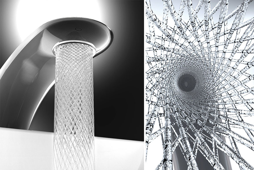 Student's Faucet Design Saves Water By Swirling It Into Beautiful Patterns...