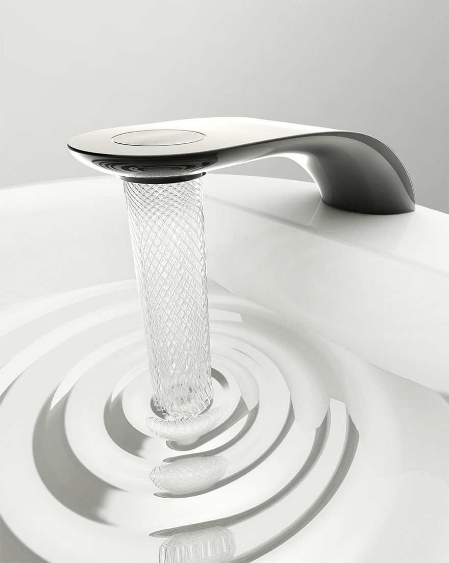 Student's Faucet Design Saves Water By Swirling It Into Beautiful Patterns...