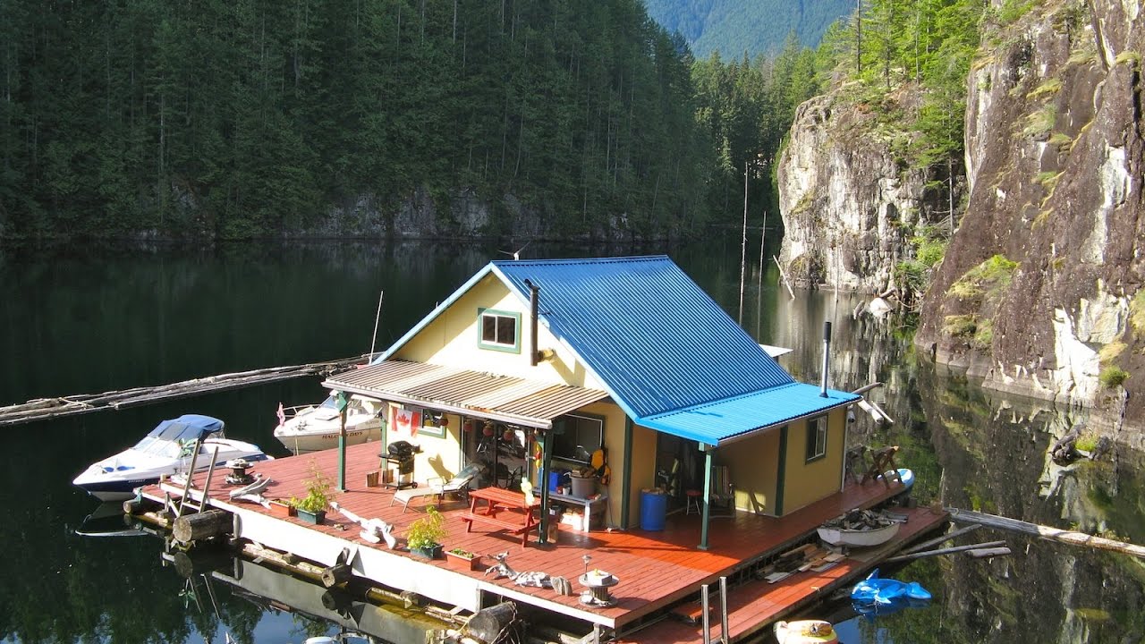 An Off-Grid Float Cabin Tiny Dream Home In The BC Wilderness...
