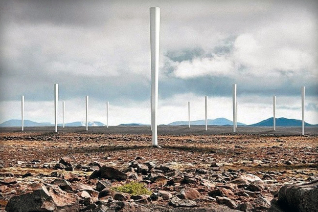 Vortex Bladeless Wind Turbines Wobble To Generate Energy...
