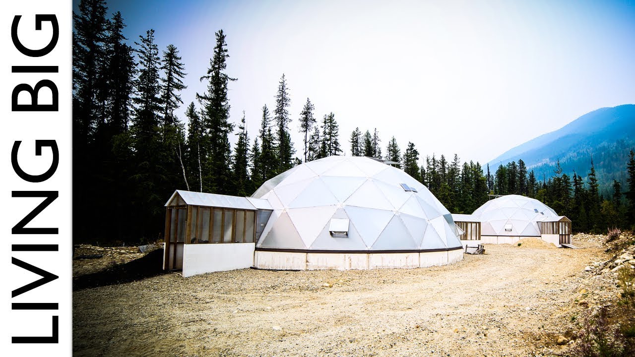 Off-Grid Tiny House Paradise With Geodesic Dome Greenhouse...