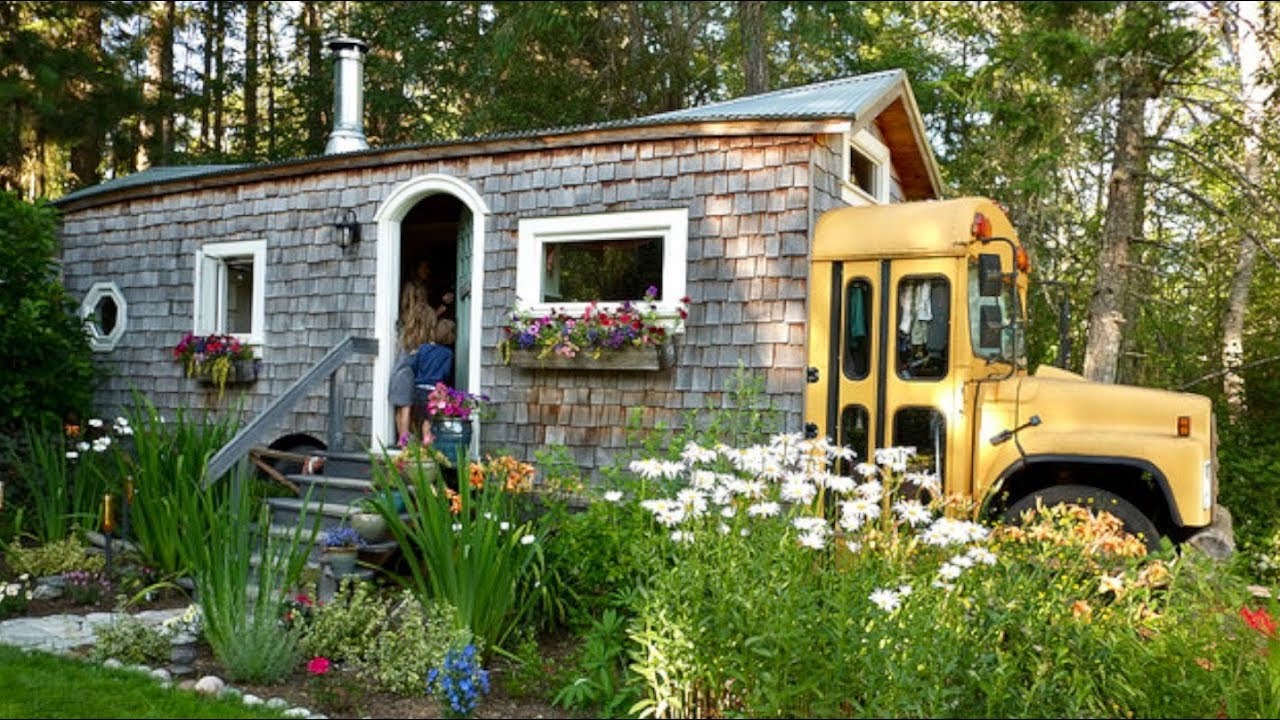 Couple Turns Skoolie, Short-Bus & Container Into Family Home...