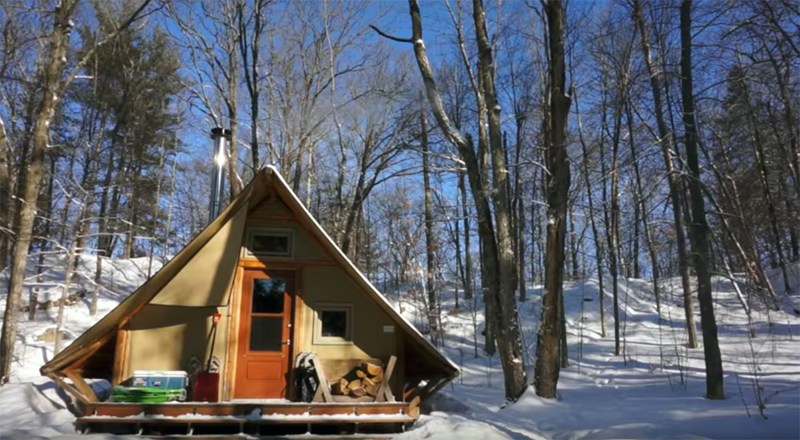 Off-Grid Prospector Style Tent: A Tiny House Alternative...
