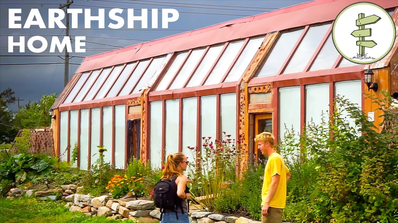 Young Man's Inspiring Earthship Home, Building & Living Experience...