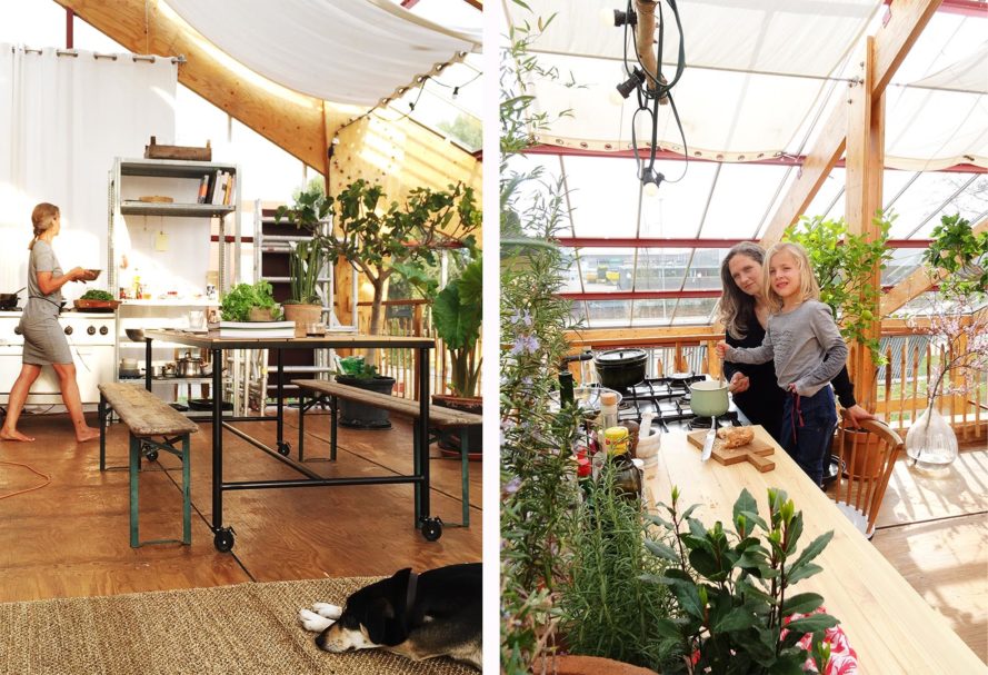 Family Try Living Self-Sufficiently In Home Inside A Greenhouse In Rotterdam...