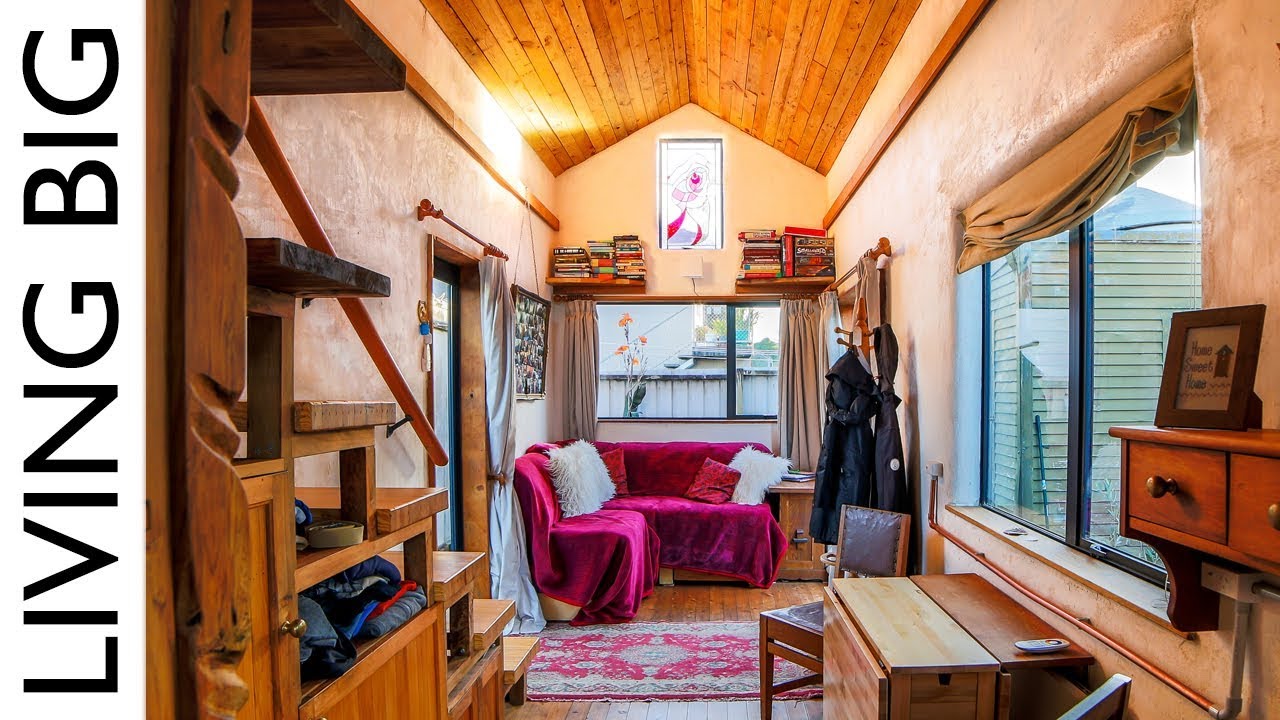 Beautiful Tiny Home Built To Look Like An Earthen Cottage...