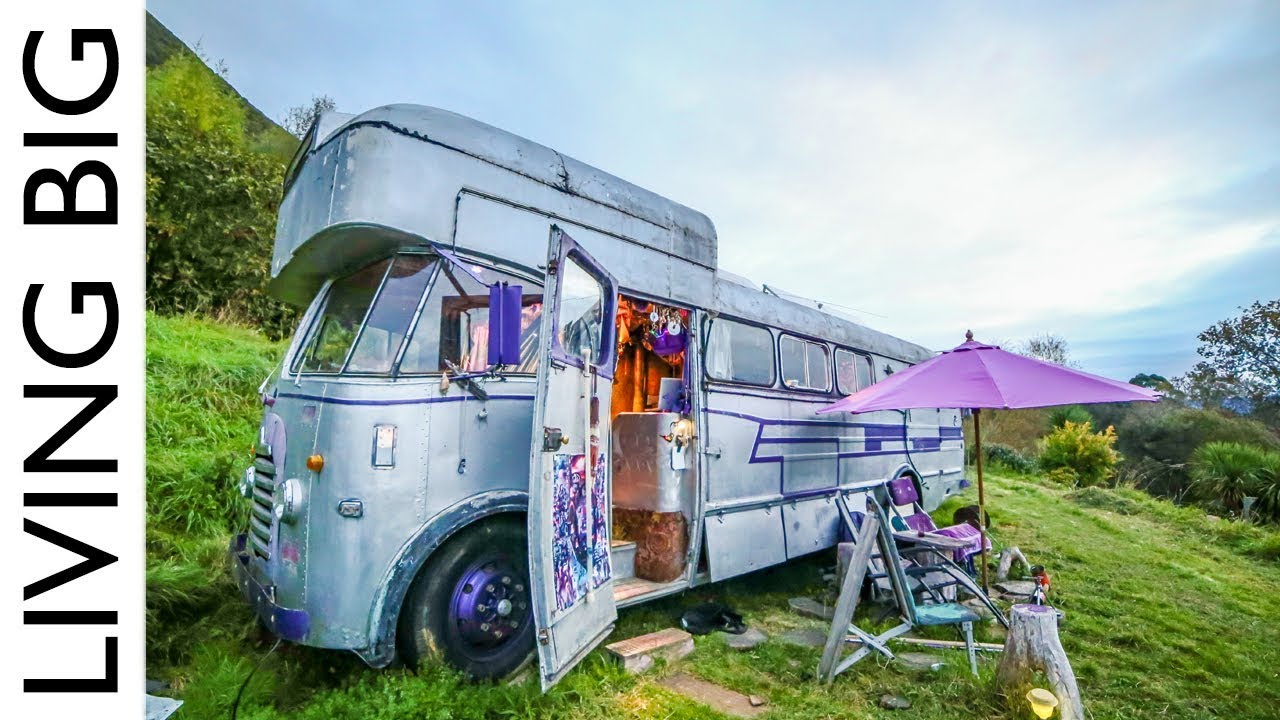 A Bedford House Bus In An Off-The-Grid Upcycled Homestead Kingdom...