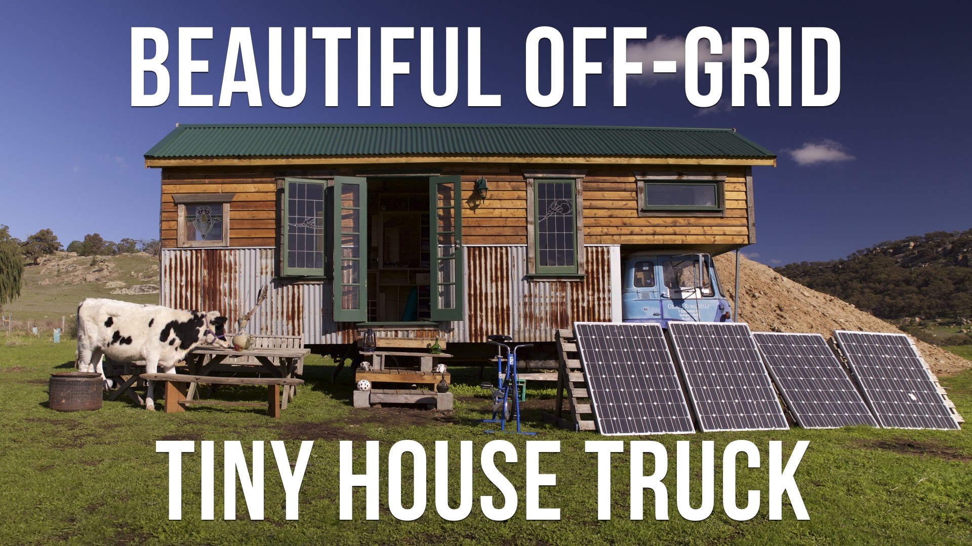 Beautiful Off-Grid Tiny House Truck Made With 85% Recycled Materials...