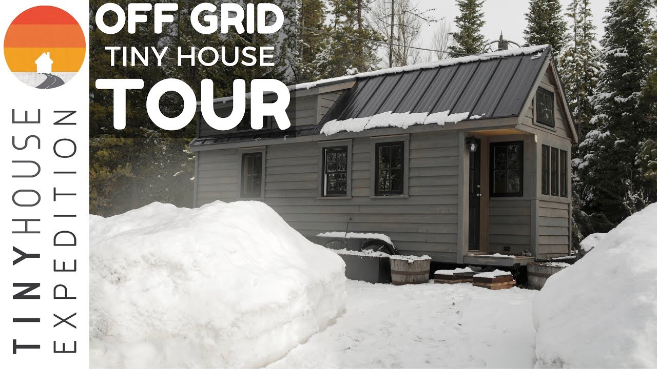 Off-Grid Tiny House Tour Nestled In Wyoming Mountains...