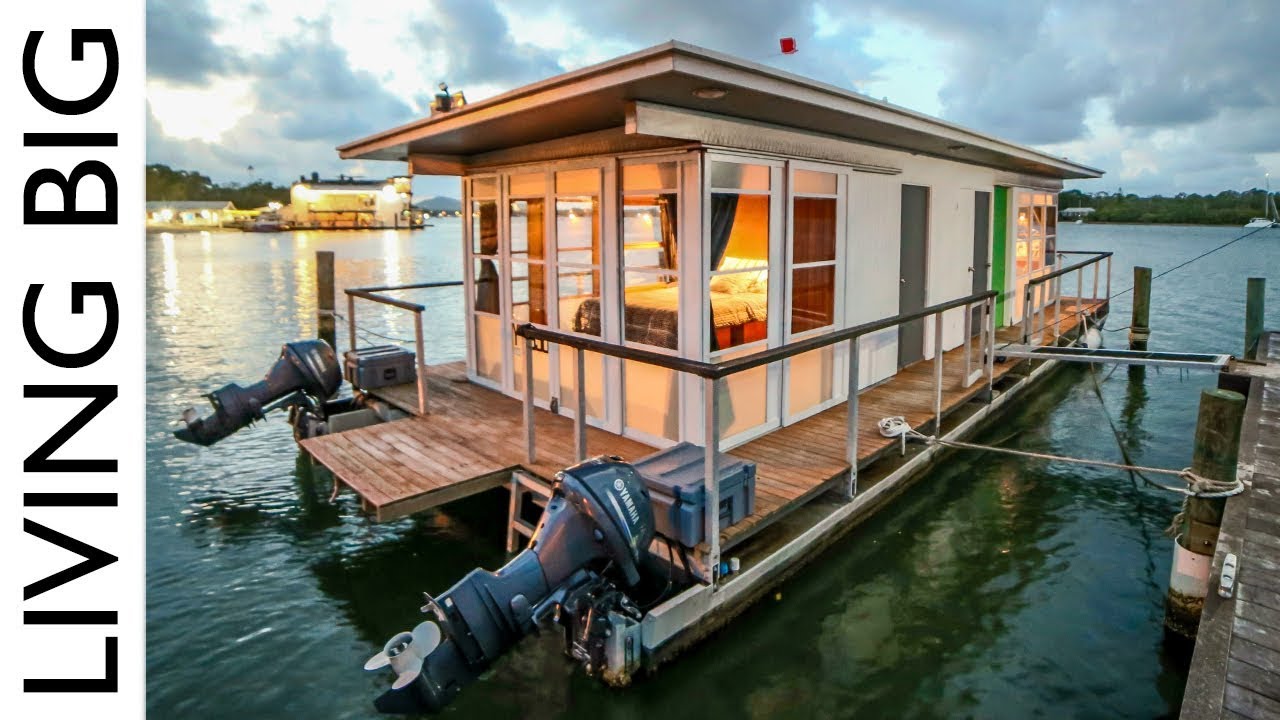 Life On The Water In A Tiny House Boat...