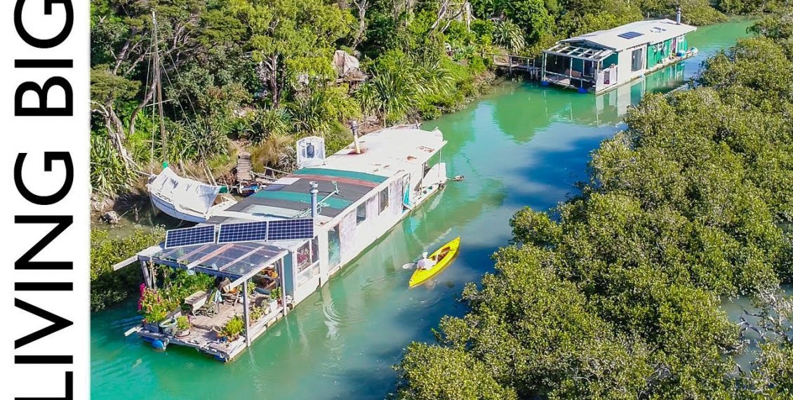 Island Living In An Off-The-Grid House Boat...