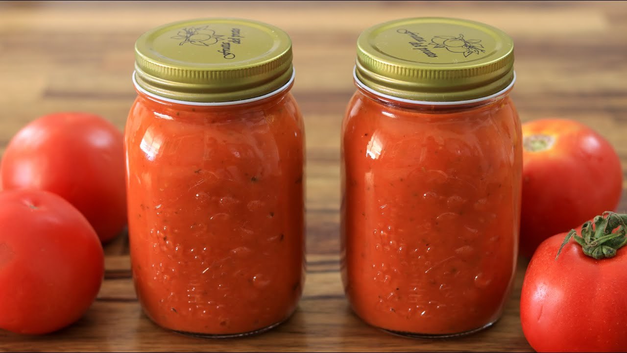 How To Make & Can Homemade Tomato Sauce…