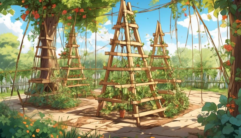 How To Build A Tee-Pee Garden Trellis