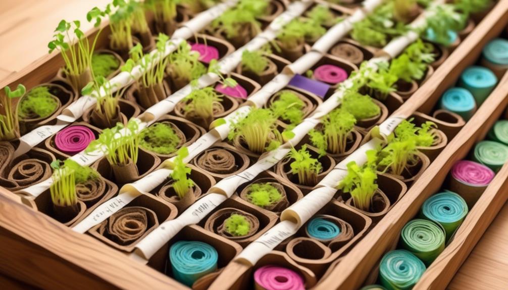 diy seed starters with toilet paper rolls