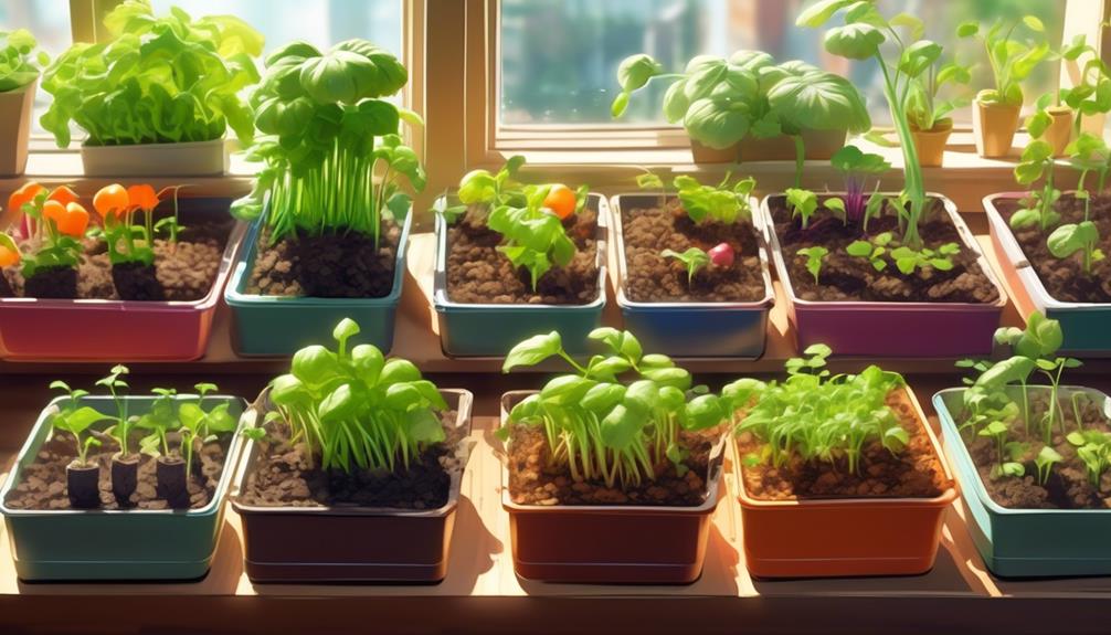 growing vegetables from supermarket trays
