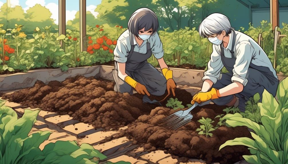 preparing soil for gardening