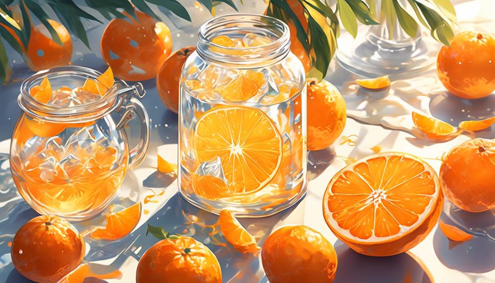mandarin infused vodka creation
