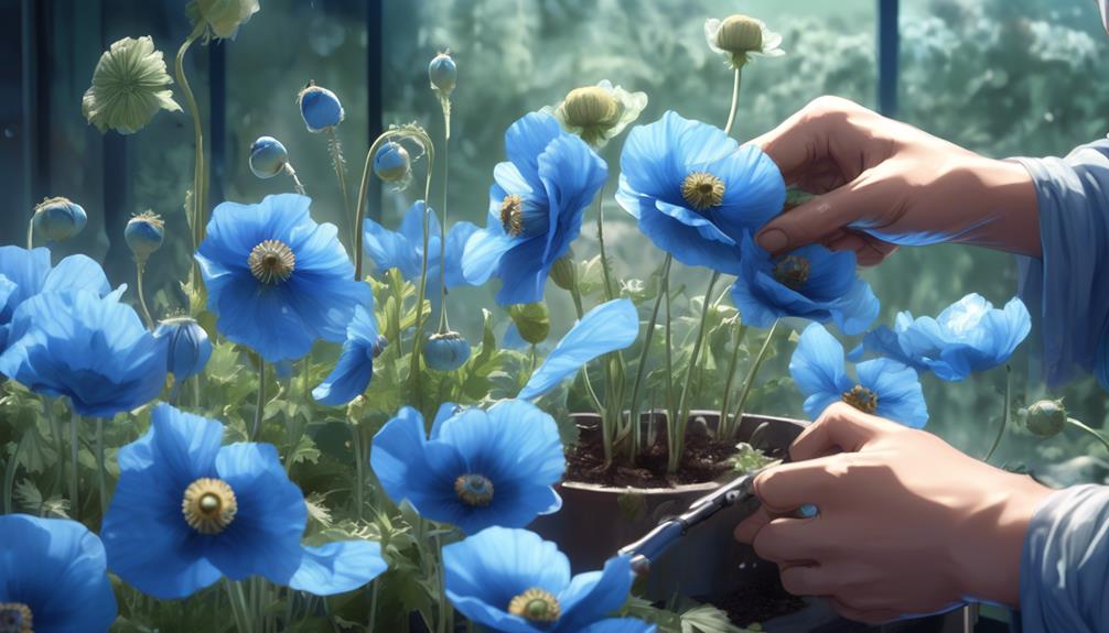 growing rare himalayan blue poppies